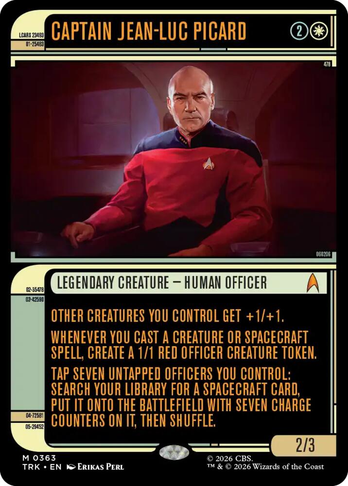 Captain Jean-Luc Picard (Showcase) - MTG card