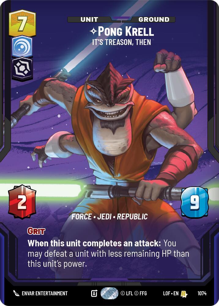 Pong Krell - It's Treason, Then (Prestige Foil)