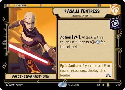 Asajj Ventress - Ambitious Apprentice - Twin Suns Star Wars spoiler