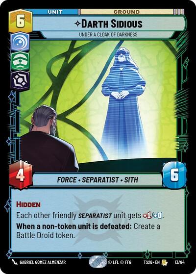 Darth Sidious - Under a Cloak of Darkness - Twin Suns Star Wars spoiler