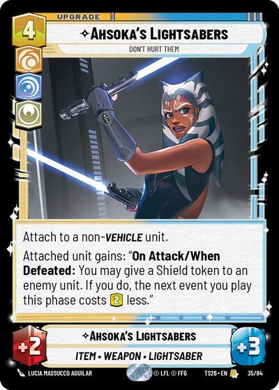 Ahsoka's Lightsabers - Twin Suns Star Wars spoiler