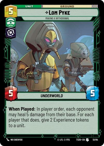 Lom Pyke - Making a Withdrawal - Twin Suns Star Wars spoiler