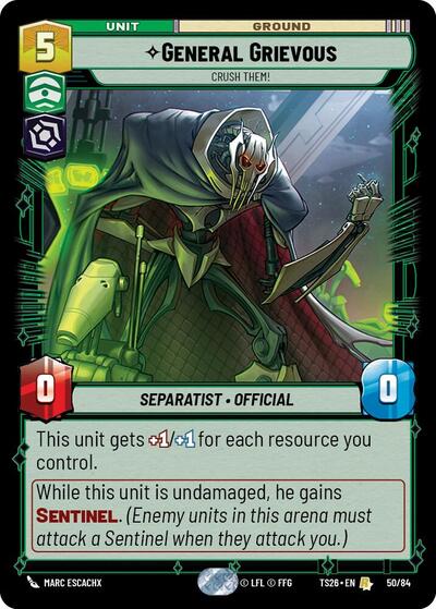 General Grievous - Crush Them! - Twin Suns Star Wars spoiler