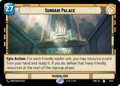 Sundari Palace - Twin Suns Star Wars spoiler