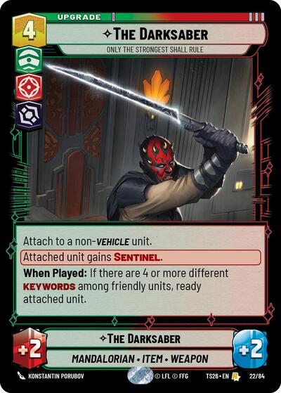 The Darksaber - Only the Strongest Shall Rule - Twin Suns Star Wars spoiler