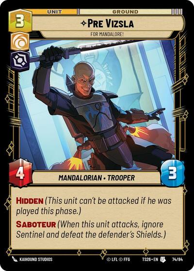 Pre Vizsla - For Mandalore! - Twin Suns Star Wars spoiler