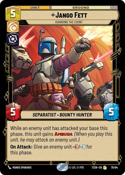Jango Fett - Guarding the Count - Twin Suns Star Wars spoiler