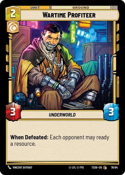 Wartime Profiteer - Twin Suns Star Wars spoiler