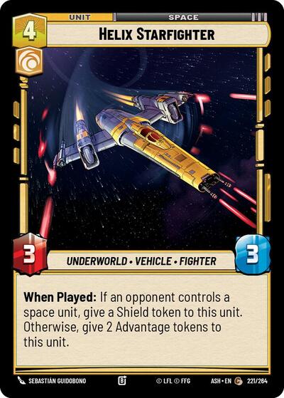 Helix Starfighter - Ashes of the Empire Star Wars spoiler