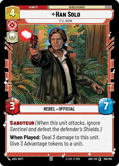 Han Solo - It'll Work - Ashes of the Empire Star Wars spoiler