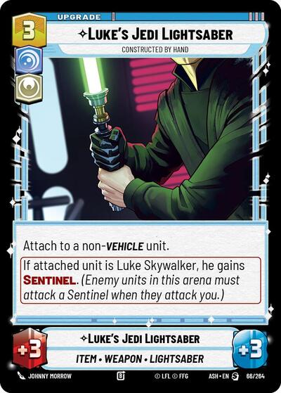 Luke's Jedi Lightsaber - Constructed by Hand - Ashes of the Empire Star Wars spoiler