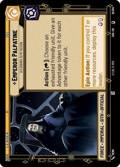 Emperor Palpatine - According to My Design - Ashes of the Empire Star Wars spoiler