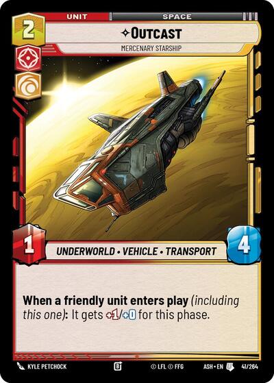 Outcast - Mercenary Starship - Ashes of the Empire Star Wars spoiler