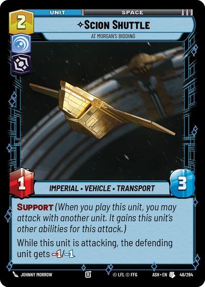Scion Shuttle - At Morgan's Bidding - Ashes of the Empire Star Wars spoiler