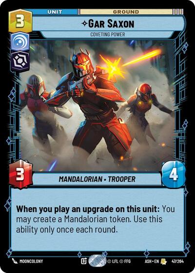 Gar Saxon - Coveting Power - Ashes of the Empire Star Wars spoiler