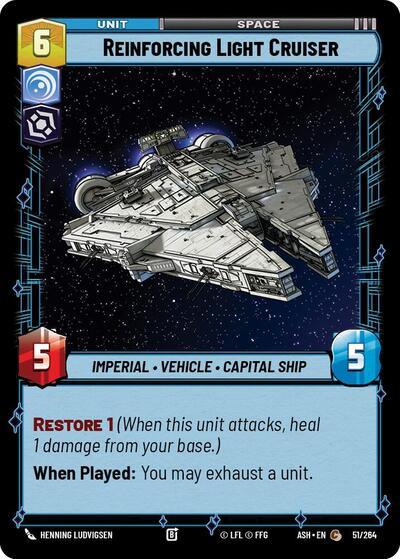 Reinforcing Light Cruiser - Ashes of the Empire Star Wars spoiler