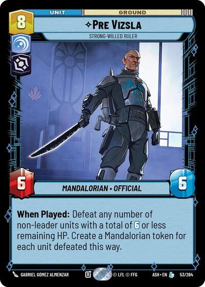 Pre Vizsla - Strong-Willed Ruler - Ashes of the Empire Star Wars spoiler