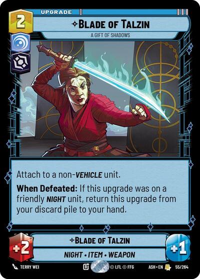 Blade of Talzin - A Gift of Shadows - Ashes of the Empire Star Wars spoiler