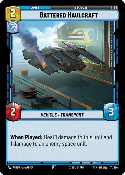Battered Haulcraft - Ashes of the Empire Star Wars spoiler