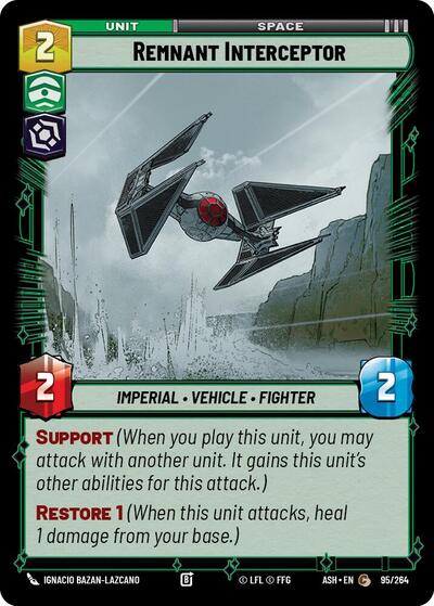 Remnant Interceptor - Ashes of the Empire Star Wars spoiler