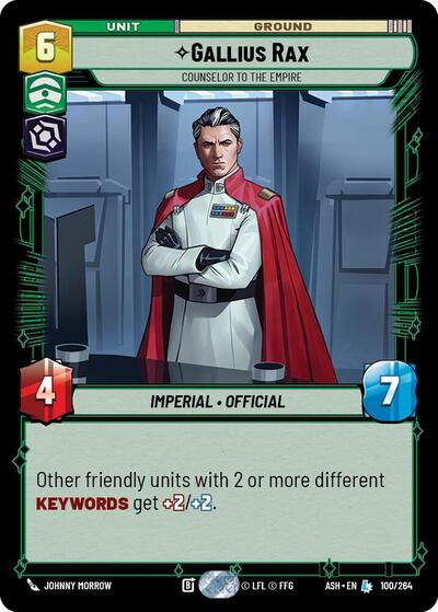 Gallius Rax - Counselor to the Empire - Ashes of the Empire Star Wars spoiler