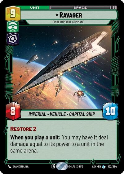 Ravager - Final Imperial Command - Ashes of the Empire Star Wars spoiler