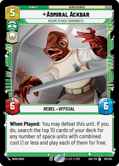 Admiral Ackbar - Assume Attack Coordinates - Ashes of the Empire Star Wars spoiler