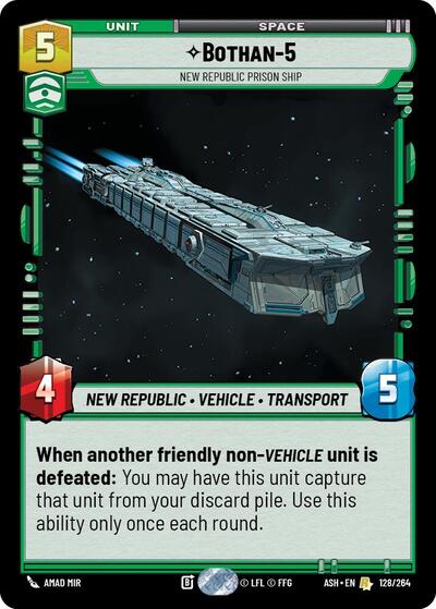 Bothan-5 - New Republic Prison Ship - Ashes of the Empire Star Wars spoiler