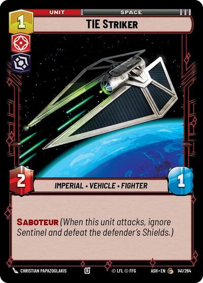 TIE Striker - Ashes of the Empire Star Wars spoiler