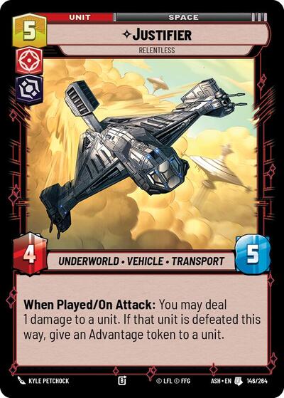 Justifier - Relentless - Ashes of the Empire Star Wars spoiler