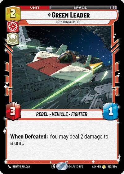 Green Leader - Crynyd's Sacrifice - Ashes of the Empire Star Wars spoiler