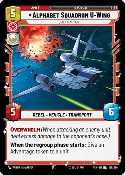 Alphabet Squadron U-Wing - Quiet Devotion - Ashes of the Empire Star Wars spoiler