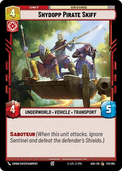 Shydopp Pirate Skiff - Ashes of the Empire Star Wars spoiler