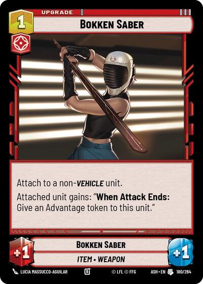 Bokken Saber - Ashes of the Empire Star Wars spoiler