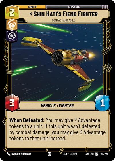 Shin Hati's Fiend Fighter - Compact and Agile - Ashes of the Empire Star Wars spoiler