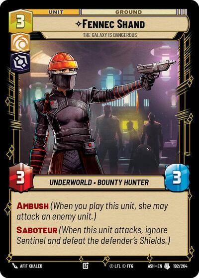 Fennec Shand - The Galaxy Is Dangerous - Ashes of the Empire Star Wars spoiler