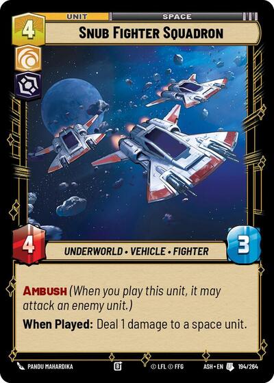 Snub Fighter Squadron - Ashes of the Empire Star Wars spoiler