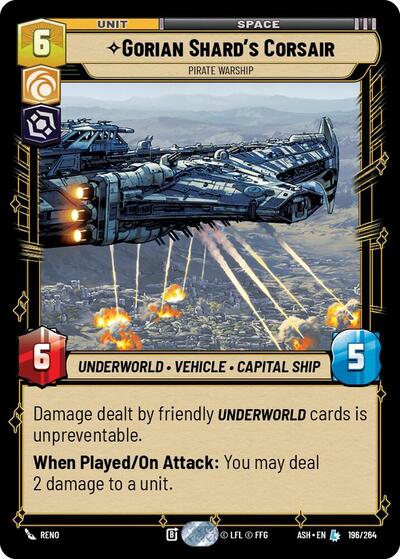 Gorian Shard's Corsair - Pirate Warship - Ashes of the Empire Star Wars spoiler