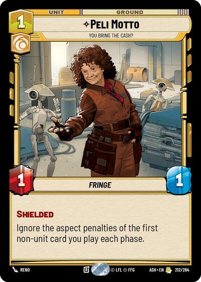 Peli Motto - You Bring the Cash? - Ashes of the Empire Star Wars spoiler
