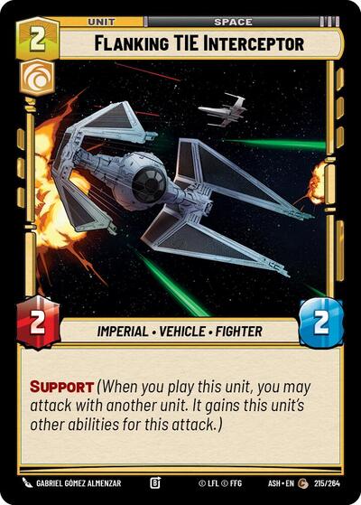 Flanking TIE Interceptor - Ashes of the Empire Star Wars spoiler