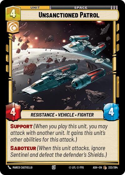 Unsanctioned Patrol - Ashes of the Empire Star Wars spoiler