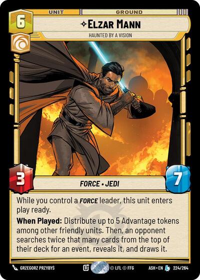 Elzar Mann - Haunted by a Vision - Ashes of the Empire Star Wars spoiler