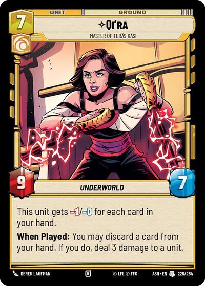 Qi'ra - Master of Teras Kasi - Ashes of the Empire Star Wars spoiler
