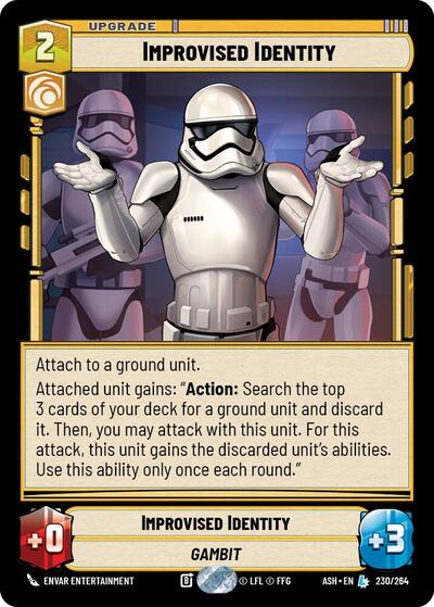 Improvised Identity - Ashes of the Empire Star Wars spoiler