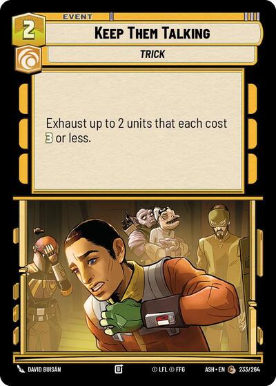 Keep Them Talking - Ashes of the Empire Star Wars spoiler