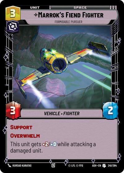 Marrok's Fiend Fighter - Formidable Pursuer - Ashes of the Empire Star Wars spoiler