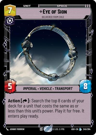 Eye of Sion - Delivered from Exile - Ashes of the Empire Star Wars spoiler