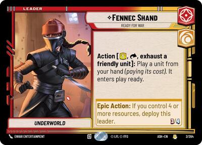 Fennec Shand - Ready for War - Ashes of the Empire Star Wars spoiler