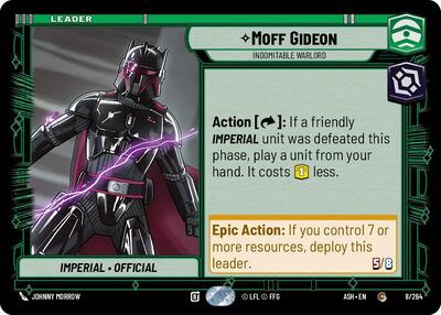 Moff Gideon - Indomitable Warlord - Ashes of the Empire Star Wars spoiler