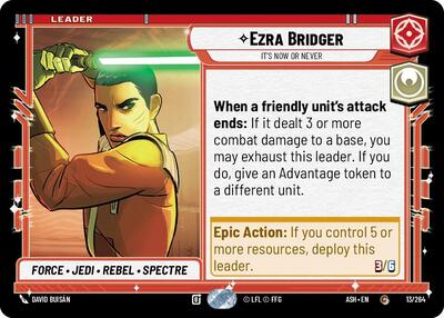 Ezra Bridger - It's Now or Never - Ashes of the Empire Star Wars spoiler